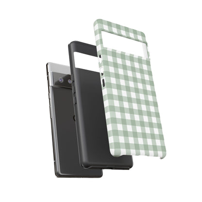 Green Gingham Airi Case | Tough Phone Case