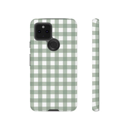 Green Gingham Airi Case | Tough Phone Case