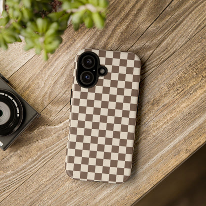 Chocolate Checkerboard Airi Case | Tough Phone Case