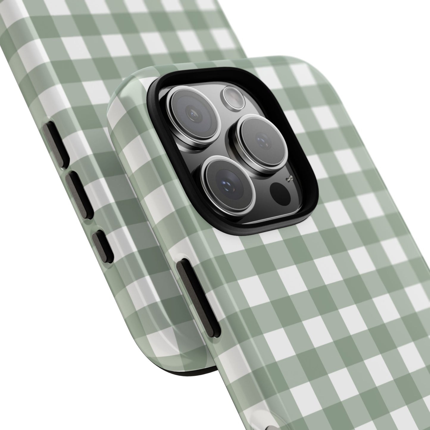 Green Gingham Airi Case | Tough Phone Case