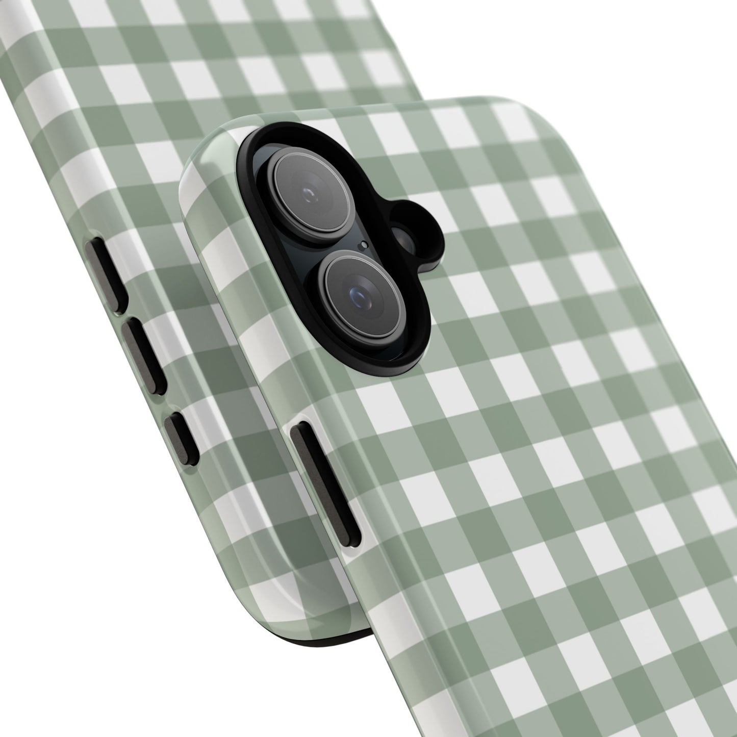 Green Gingham Airi Case | Tough Phone Case