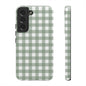 Green Gingham Airi Case | Tough Phone Case