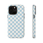 Blue Checkerboard Airi Case | Tough Phone Case