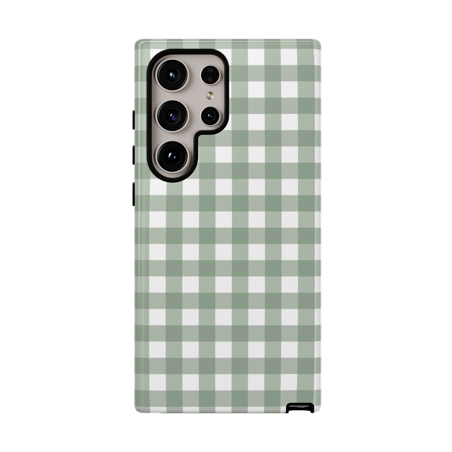 Green Gingham Airi Case | Tough Phone Case