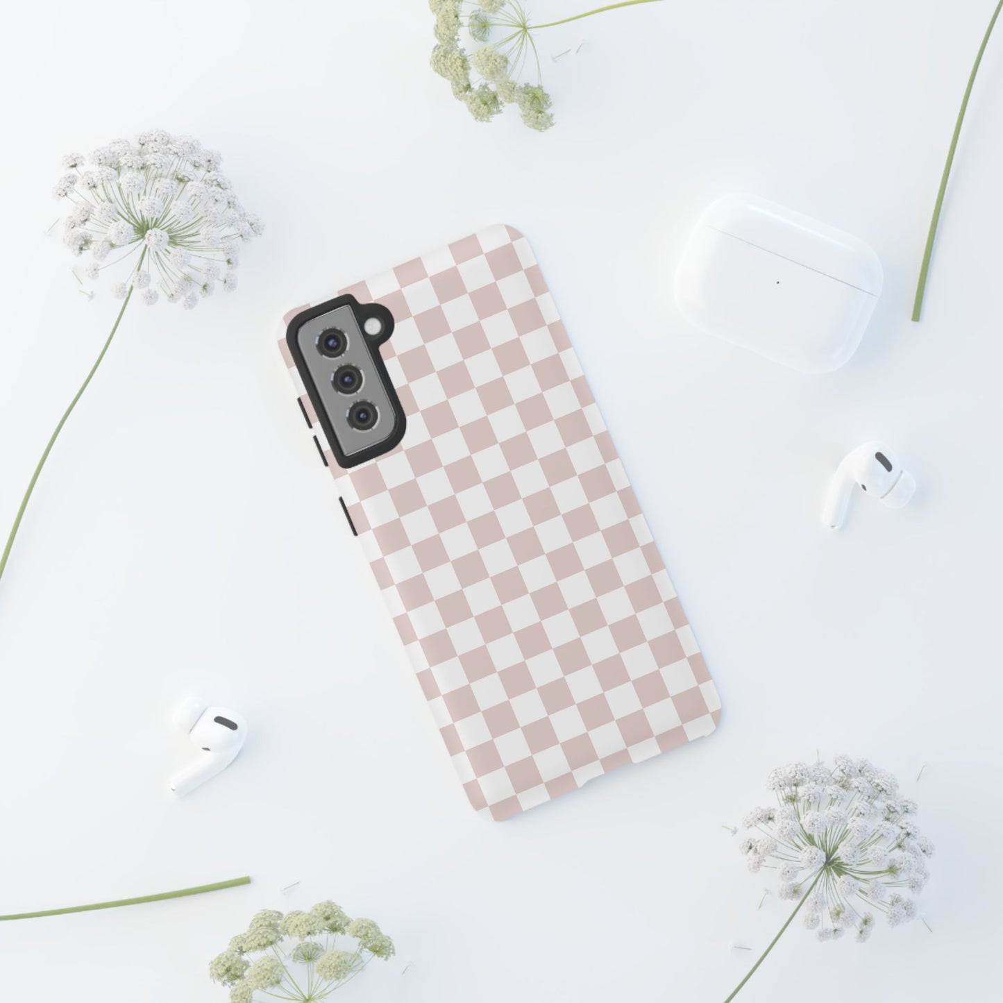 Nude Checkerboard Airi Case | Tough Phone Case