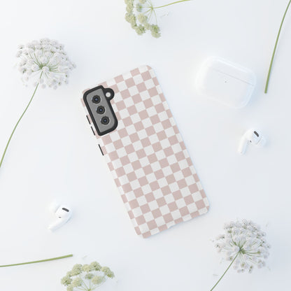 Nude Checkerboard Airi Case | Tough Phone Case