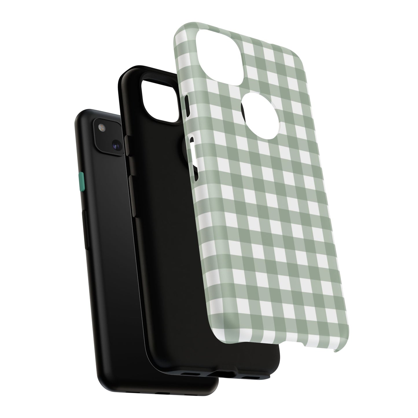 Green Gingham Airi Case | Tough Phone Case