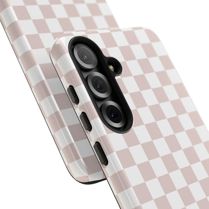 Nude Checkerboard Airi Case | Tough Phone Case