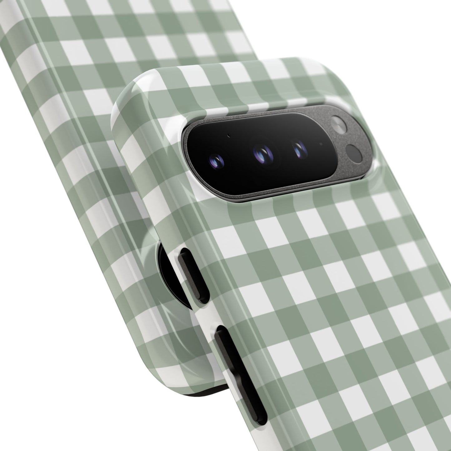 Green Gingham Airi Case | Tough Phone Case