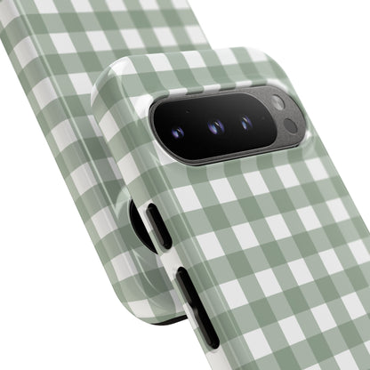 Green Gingham Airi Case | Tough Phone Case