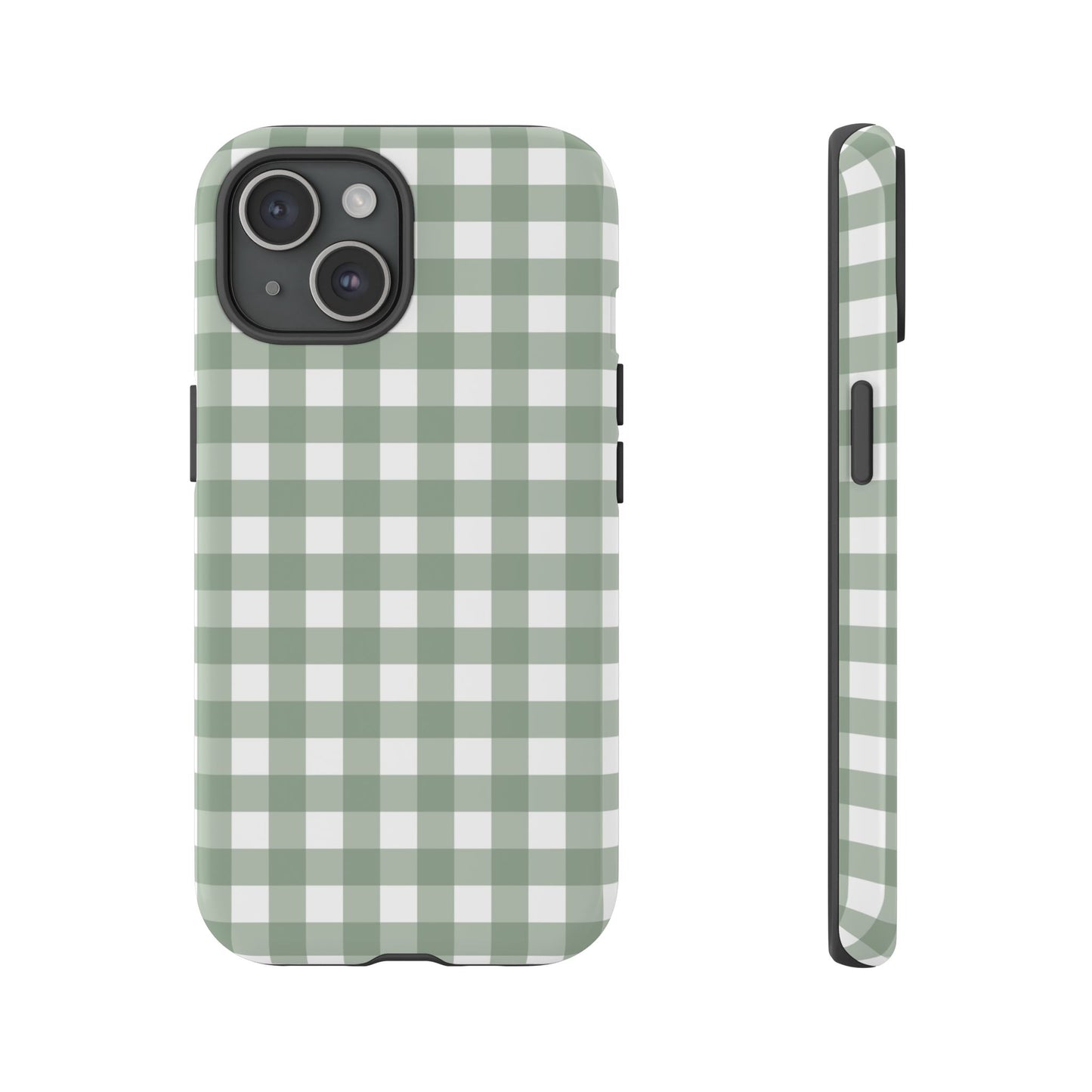 Green Gingham Airi Case | Tough Phone Case