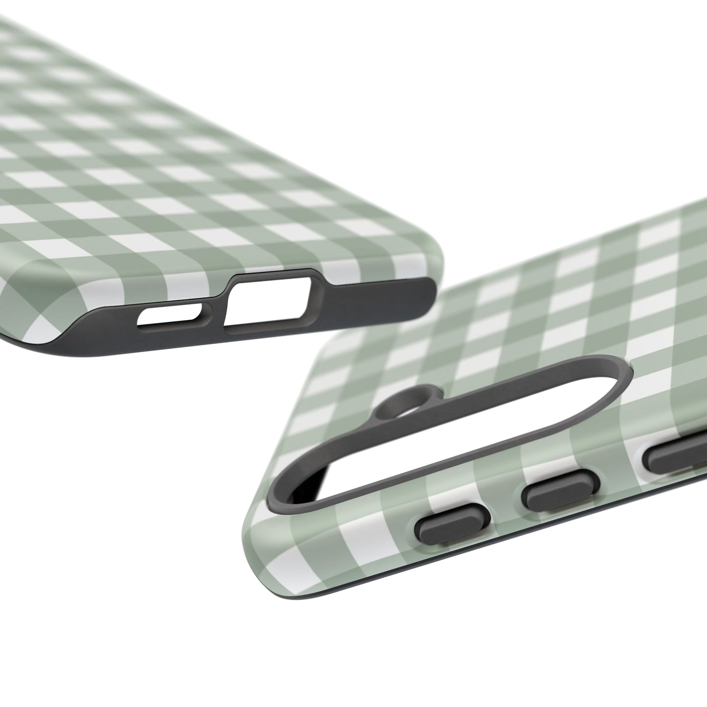 Green Gingham Airi Case | Tough Phone Case