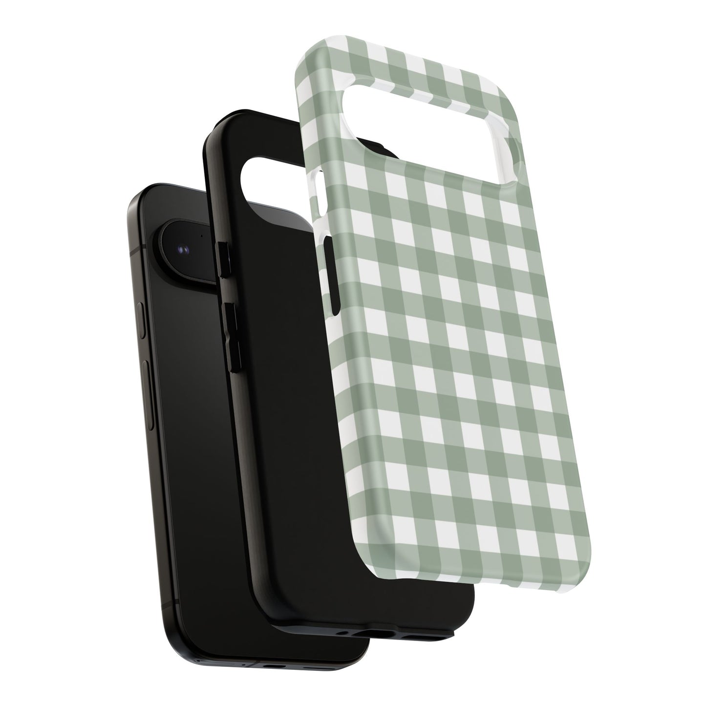 Green Gingham Airi Case | Tough Phone Case