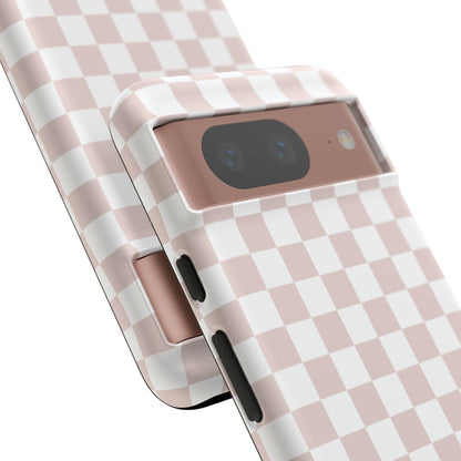 Nude Checkerboard Airi Case | Tough Phone Case