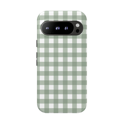 Green Gingham Airi Case | Tough Phone Case