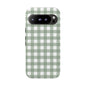 Green Gingham Airi Case | Tough Phone Case