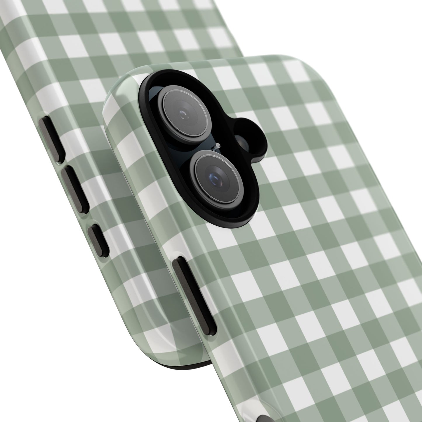 Green Gingham Airi Case | Tough Phone Case