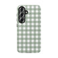 Green Gingham Airi Case | Tough Phone Case