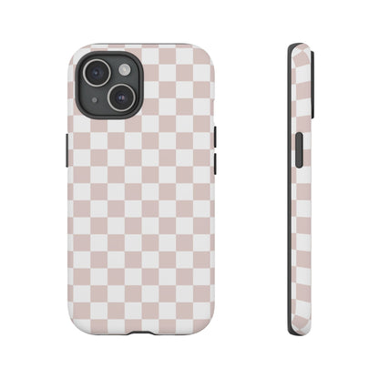 Nude Checkerboard Airi Case | Tough Phone Case