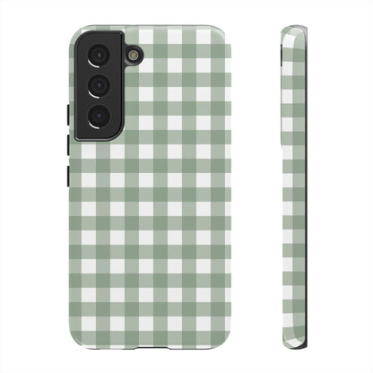Green Gingham Airi Case | Tough Phone Case