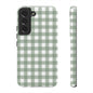Green Gingham Airi Case | Tough Phone Case