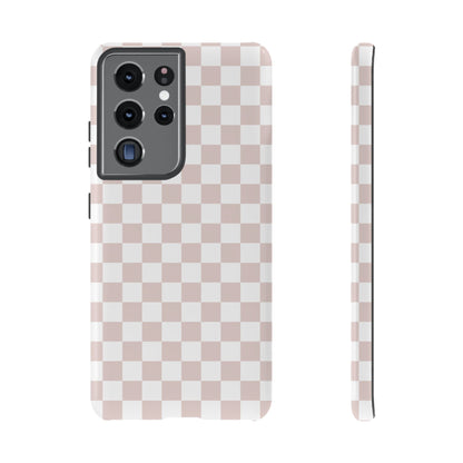 Nude Checkerboard Airi Case | Tough Phone Case