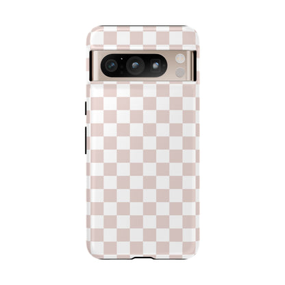 Nude Checkerboard Airi Case | Tough Phone Case