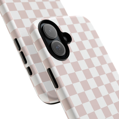Nude Checkerboard Airi Case | Tough Phone Case