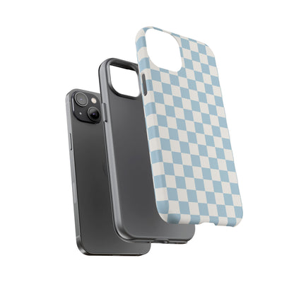Blue Checkerboard Airi Case | Tough Phone Case