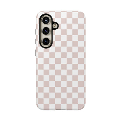 Nude Checkerboard Airi Case | Tough Phone Case