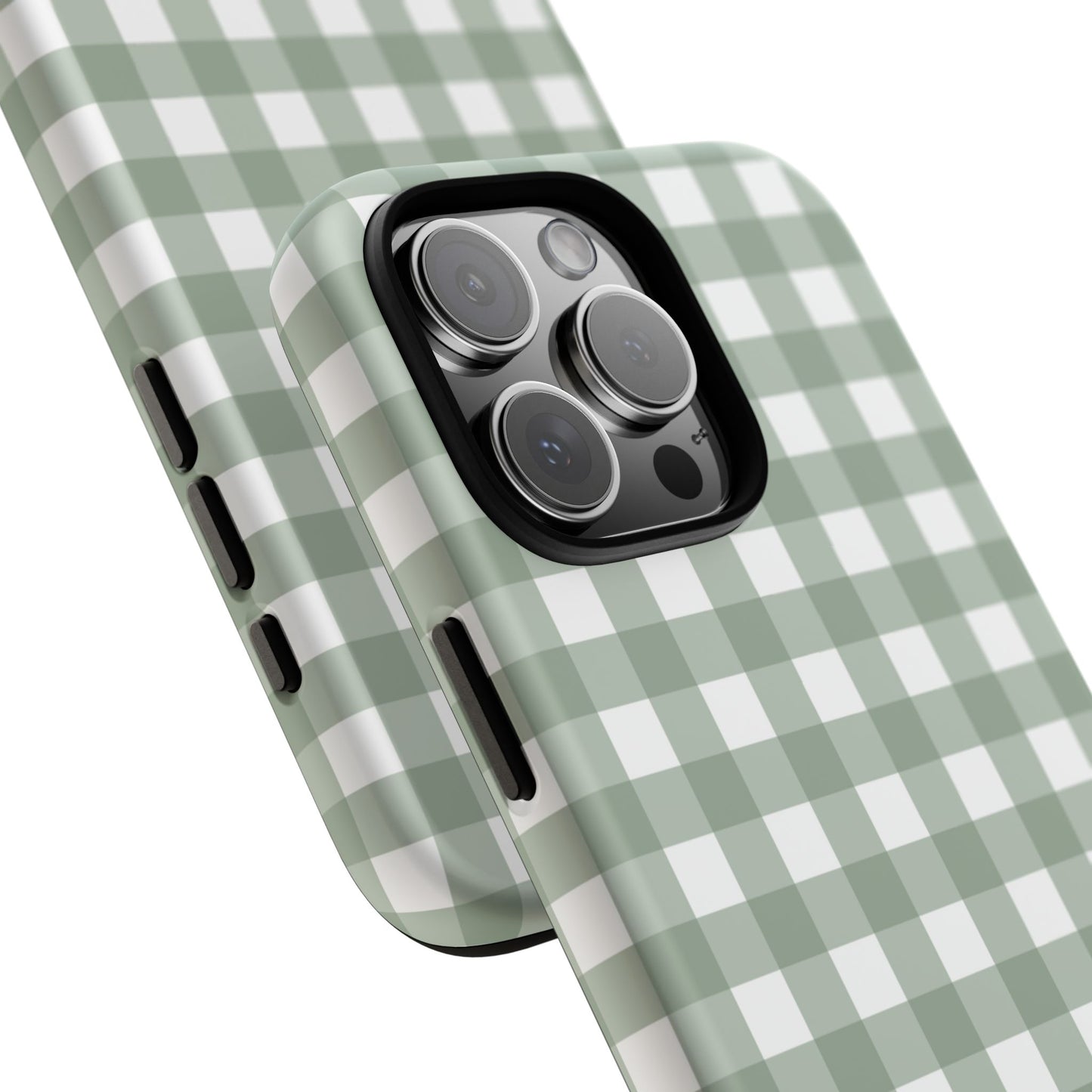 Green Gingham Airi Case | Tough Phone Case