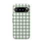 Green Gingham Airi Case | Tough Phone Case