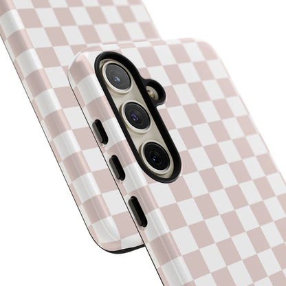 Nude Checkerboard Airi Case | Tough Phone Case