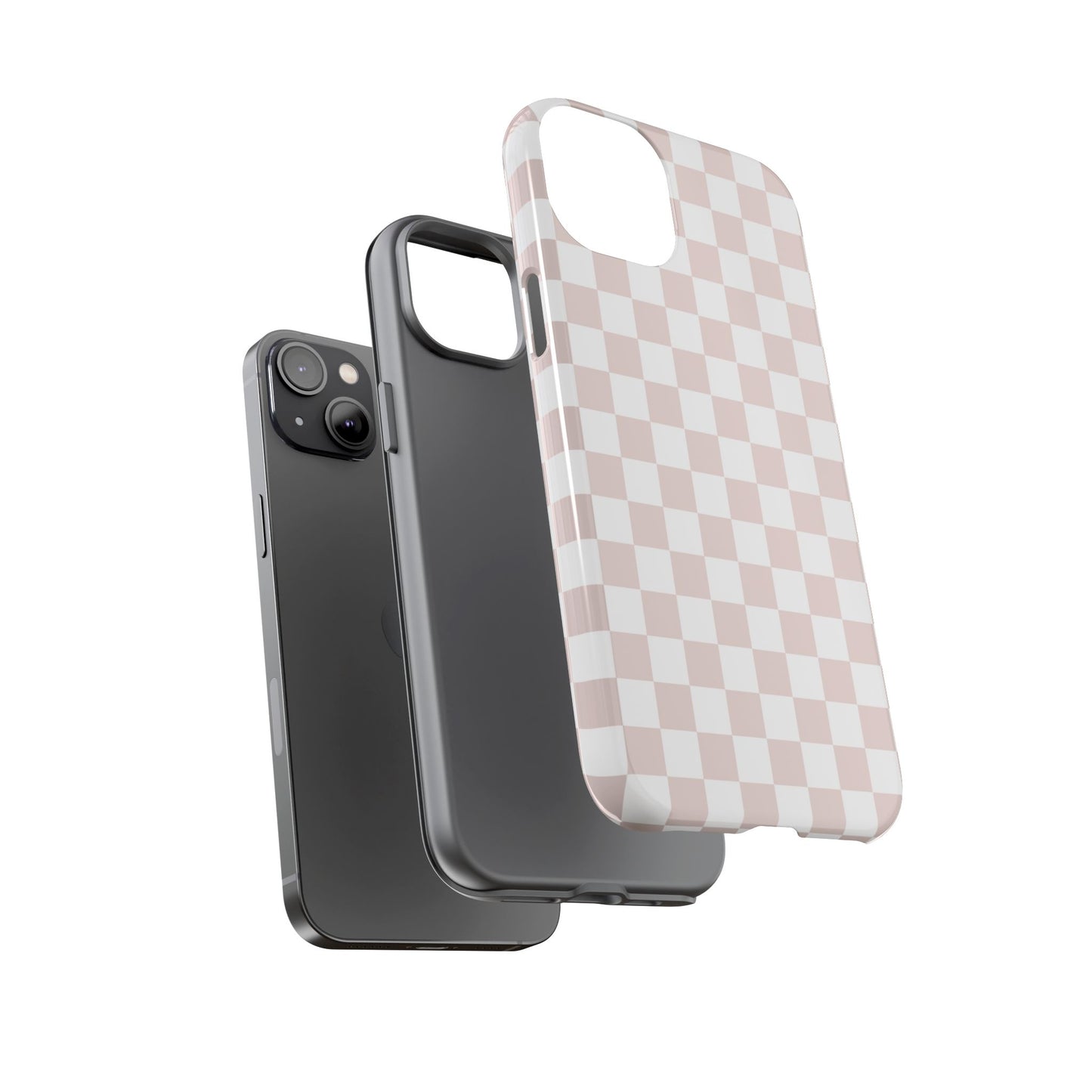Nude Checkerboard Airi Case | Tough Phone Case