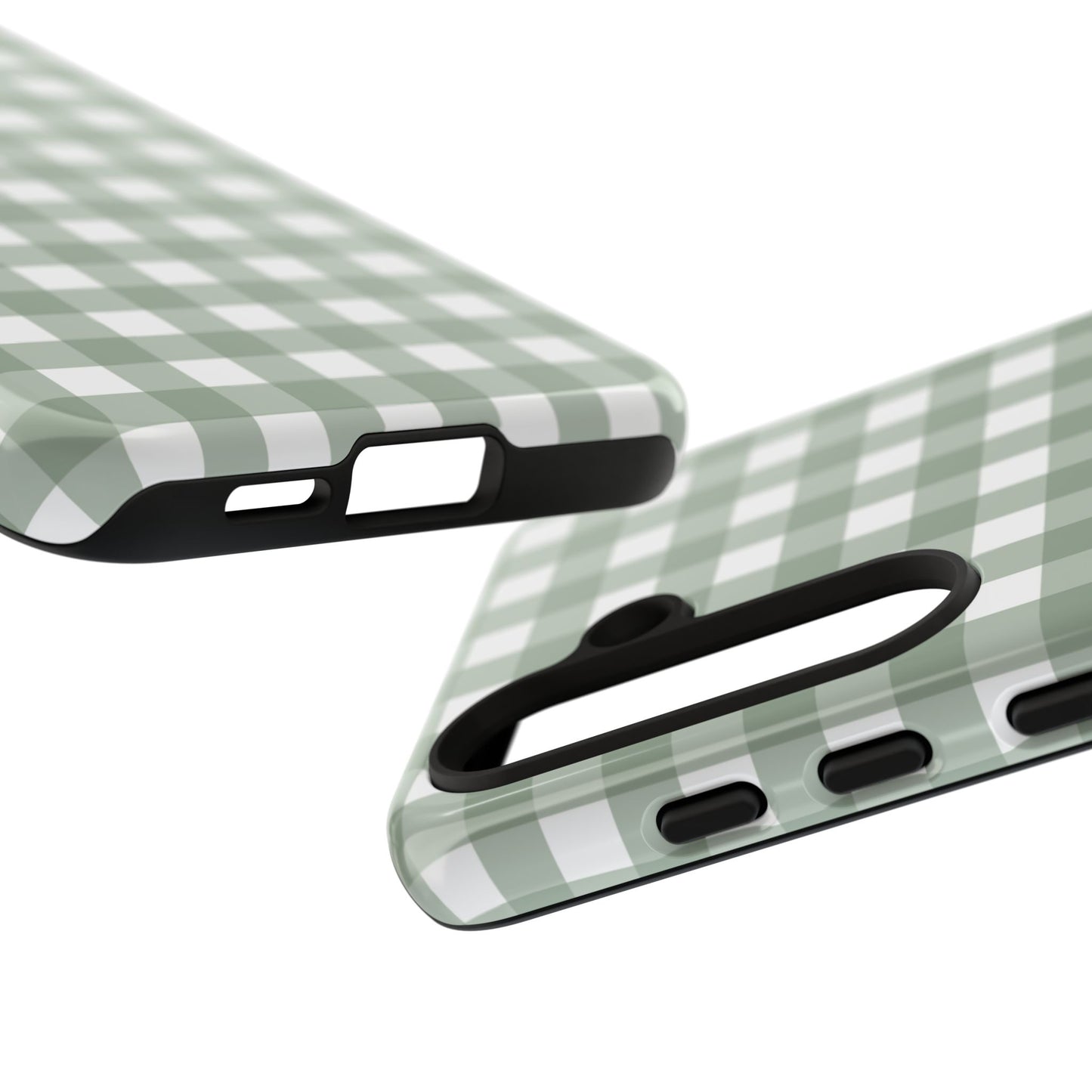 Green Gingham Airi Case | Tough Phone Case