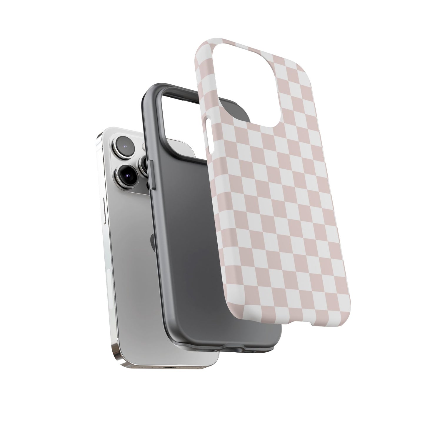 Nude Checkerboard Airi Case | Tough Phone Case