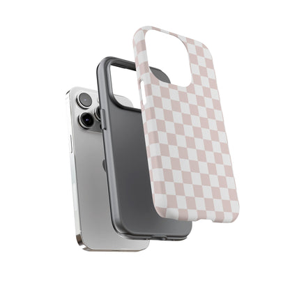 Nude Checkerboard Airi Case | Tough Phone Case