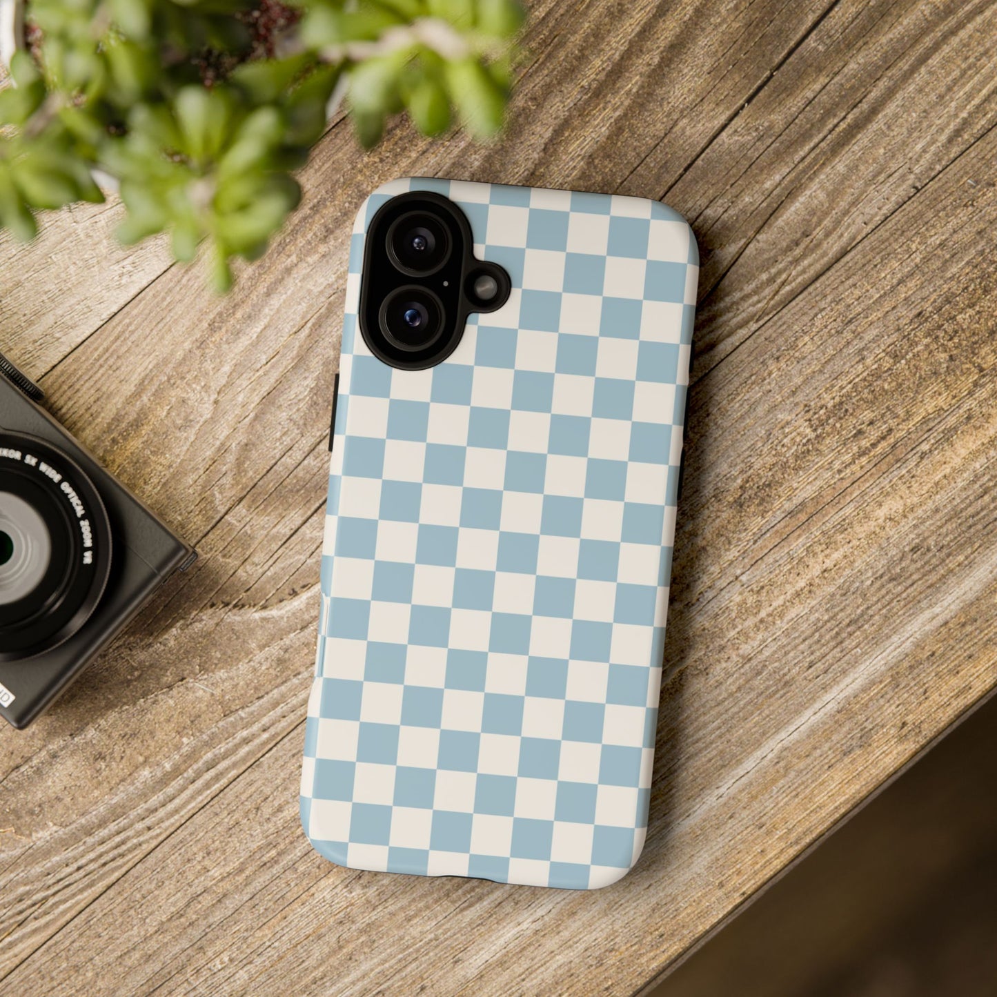 Blue Checkerboard Airi Case | Tough Phone Case