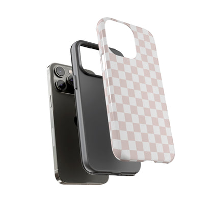 Nude Checkerboard Airi Case | Tough Phone Case