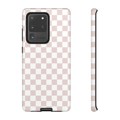 Nude Checkerboard Airi Case | Tough Phone Case