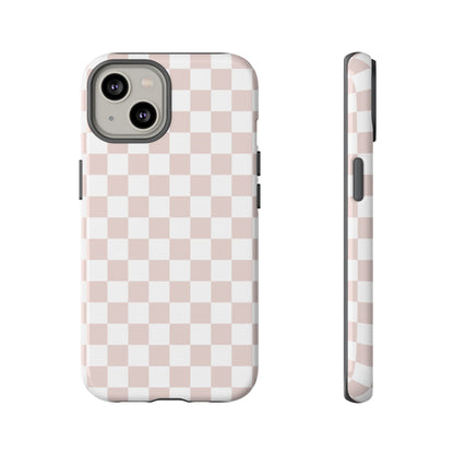 Nude Checkerboard Airi Case | Tough Phone Case