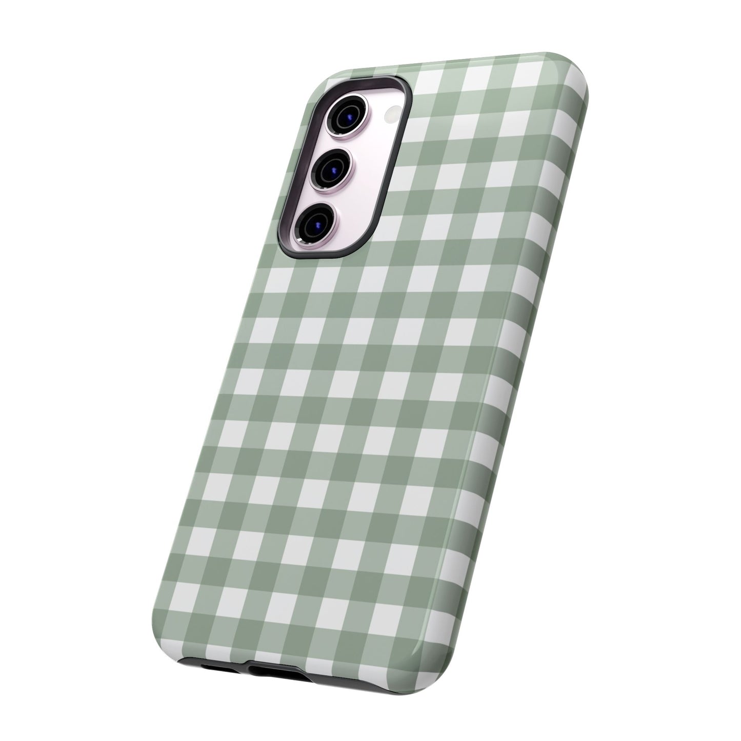 Green Gingham Airi Case | Tough Phone Case