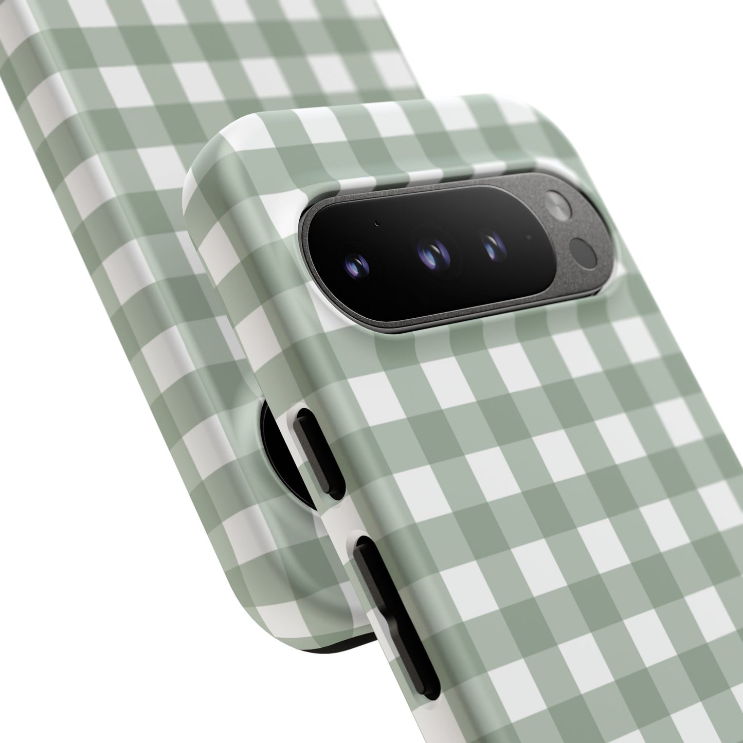 Green Gingham Airi Case | Tough Phone Case