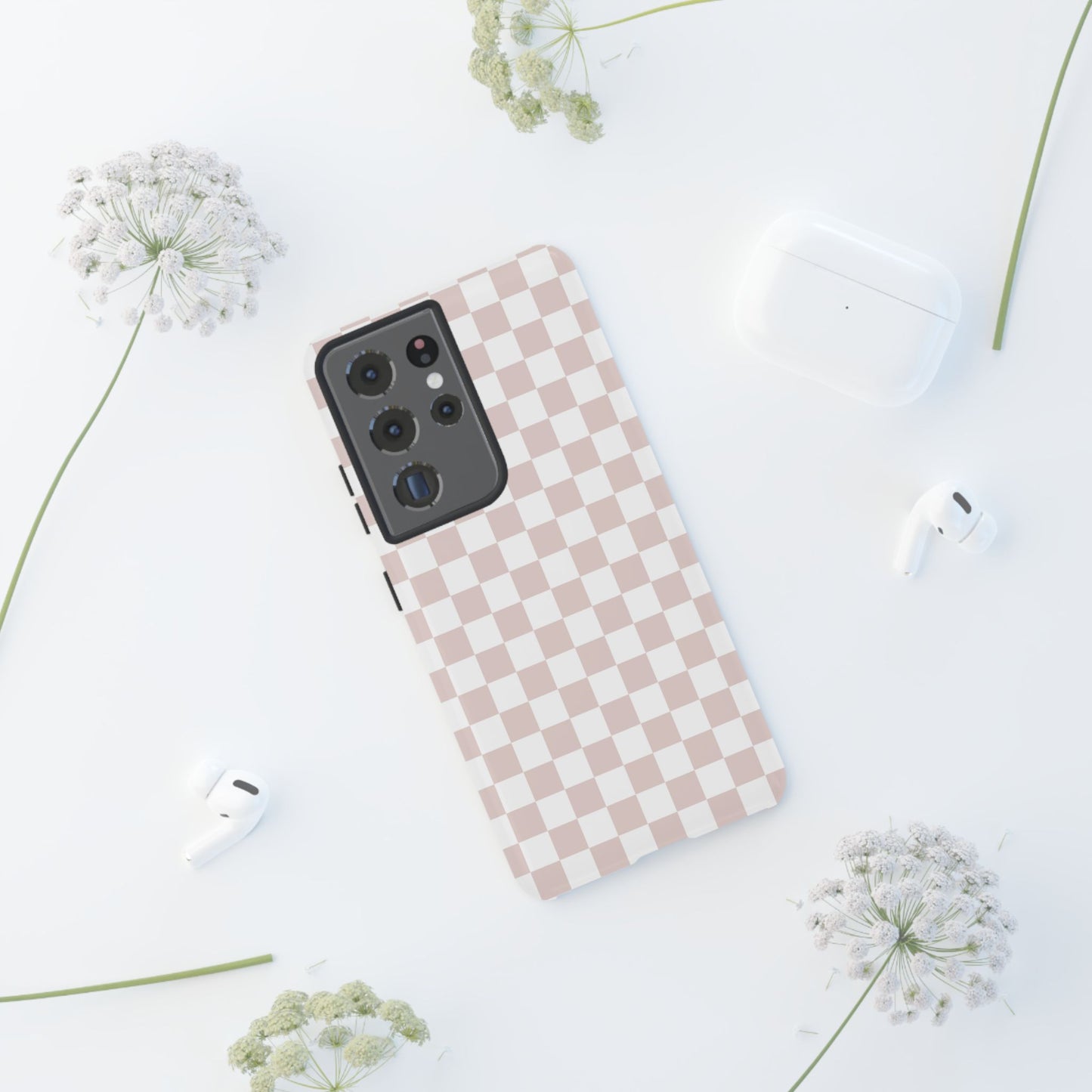 Nude Checkerboard Airi Case | Tough Phone Case