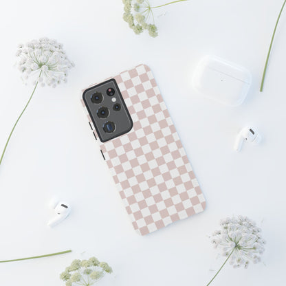 Nude Checkerboard Airi Case | Tough Phone Case