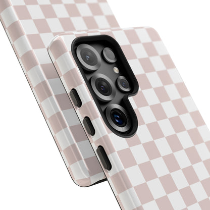 Nude Checkerboard Airi Case | Tough Phone Case