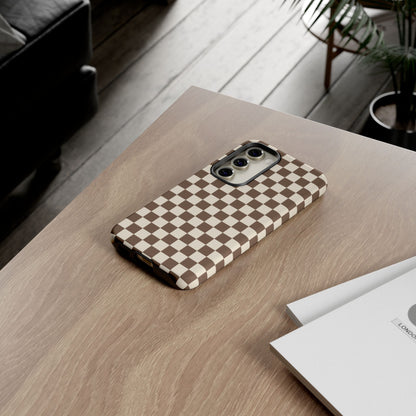 Chocolate Checkerboard Airi Case | Tough Phone Case