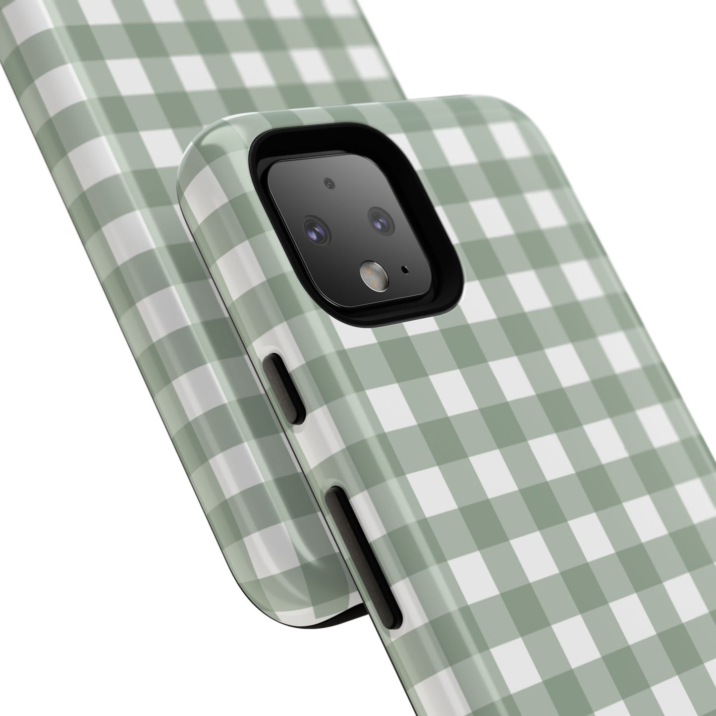 Green Gingham Airi Case | Tough Phone Case