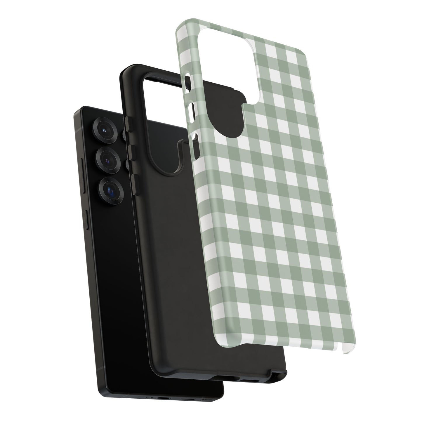 Green Gingham Airi Case | Tough Phone Case