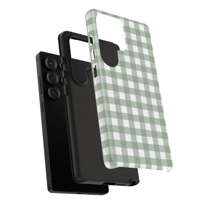 Green Gingham Airi Case | Tough Phone Case